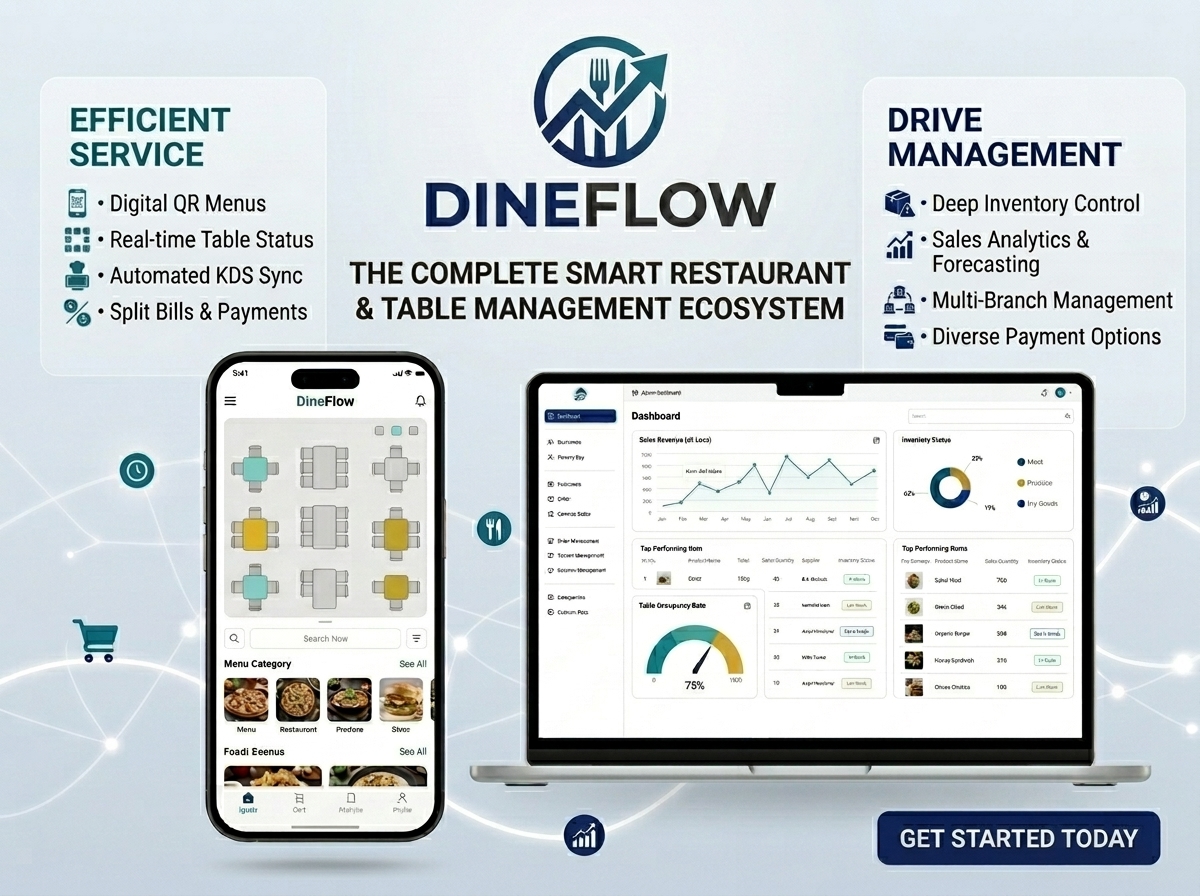 DineFlow – Smart Restaurant POS & Table Management
