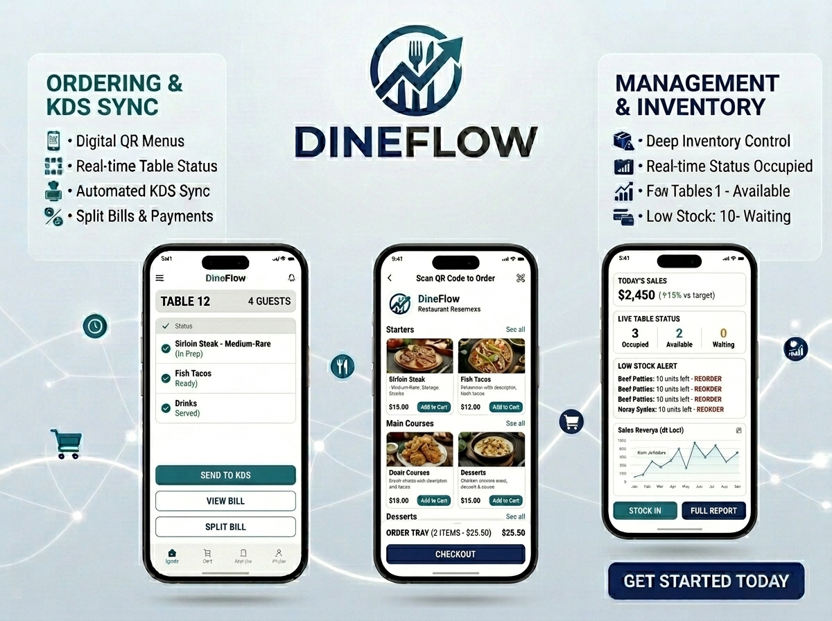DineFlow – Smart Restaurant POS & Table Management Gallery 2