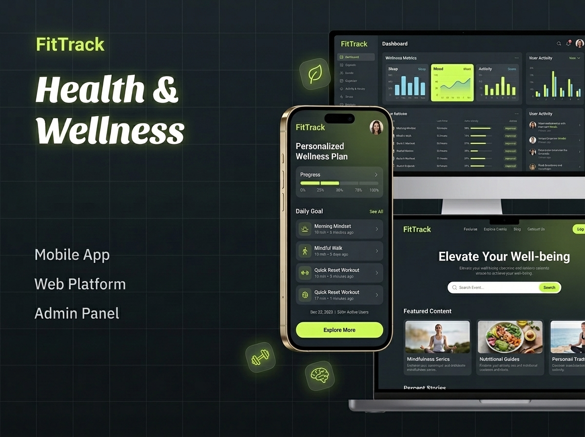 FitTrack – Health & Fitness Mobile App