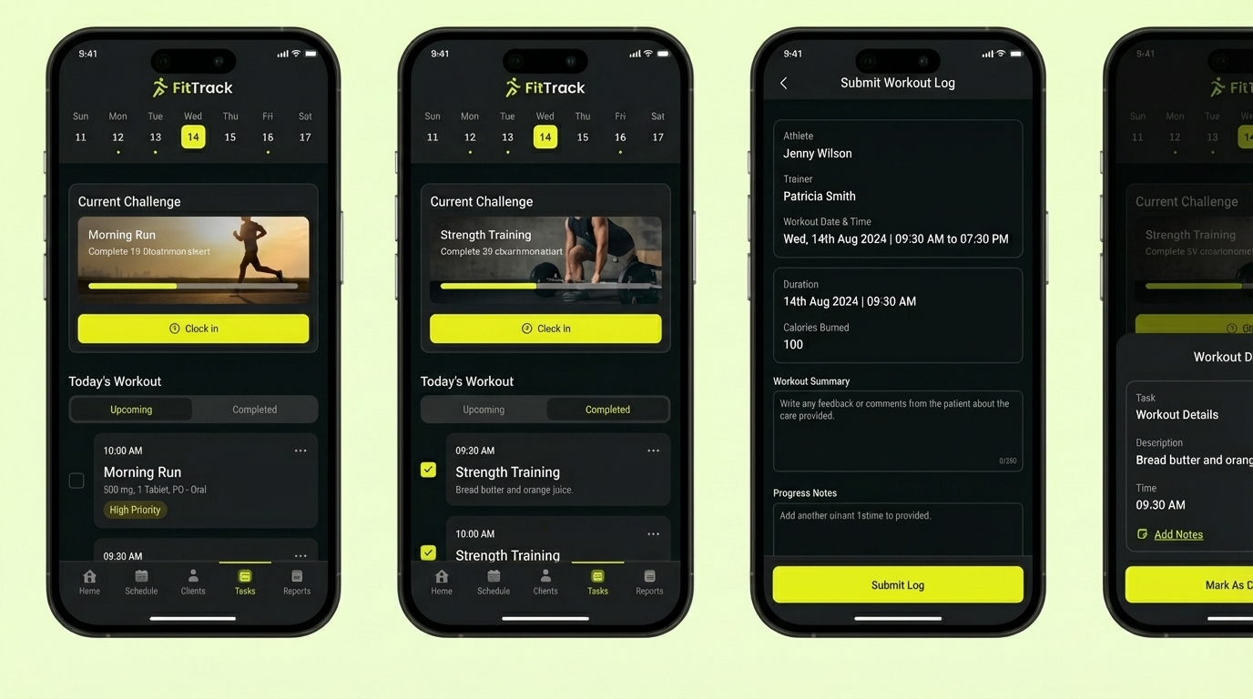 FitTrack – Health & Fitness Mobile App Gallery 3