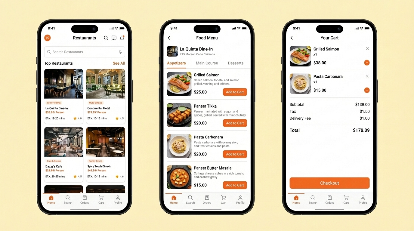 QuickBite – On-Demand Food Delivery Platform Gallery 2