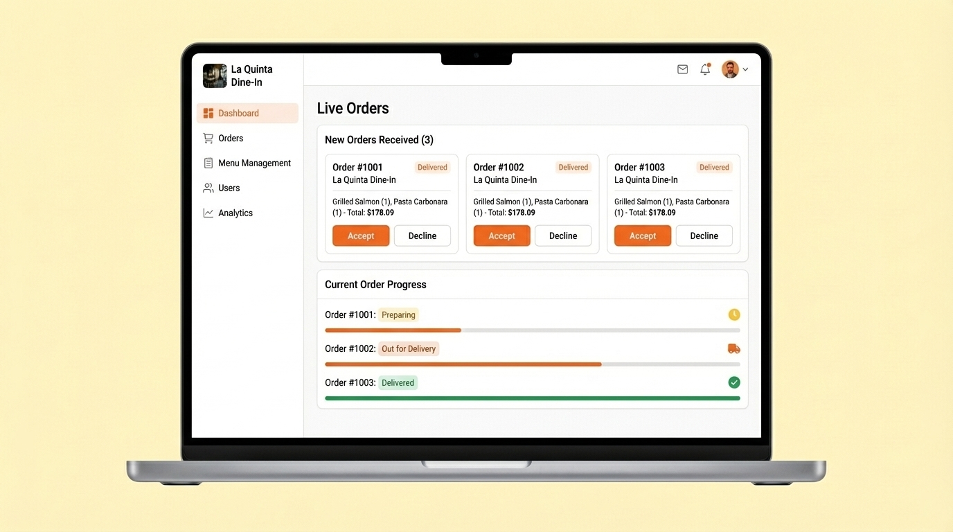 QuickBite – On-Demand Food Delivery Platform Gallery 3
