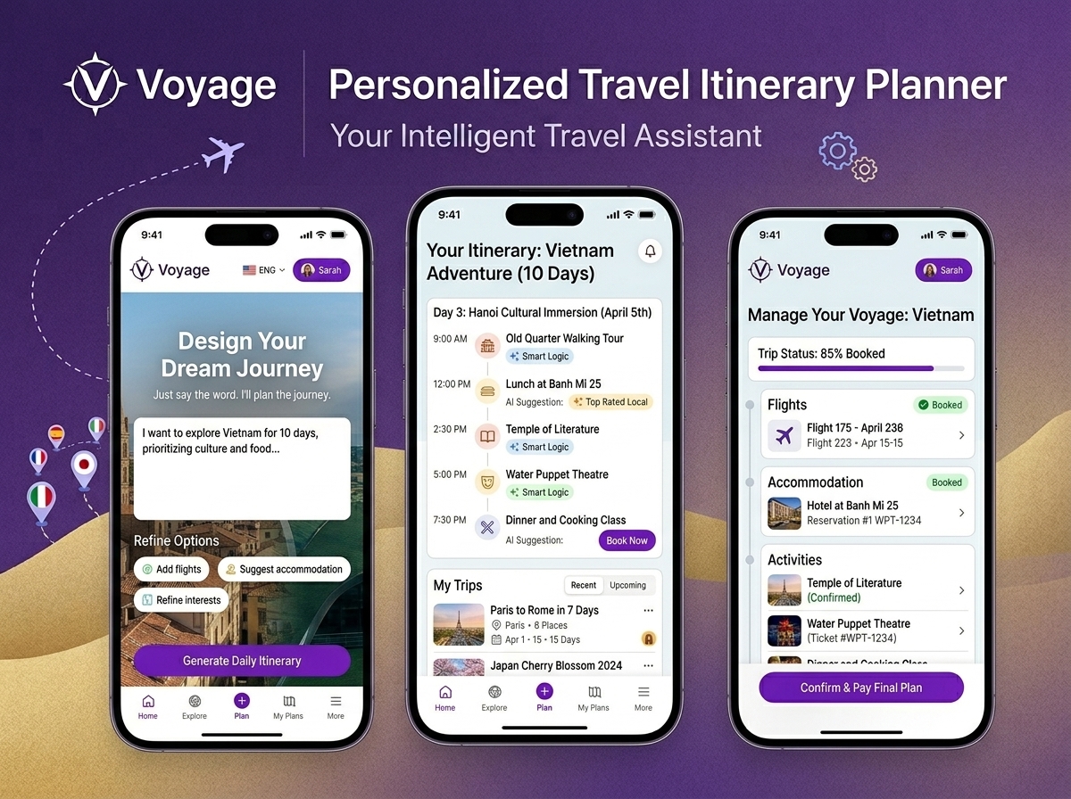 Voyage – Personalized Travel Itinerary Planner Gallery 2